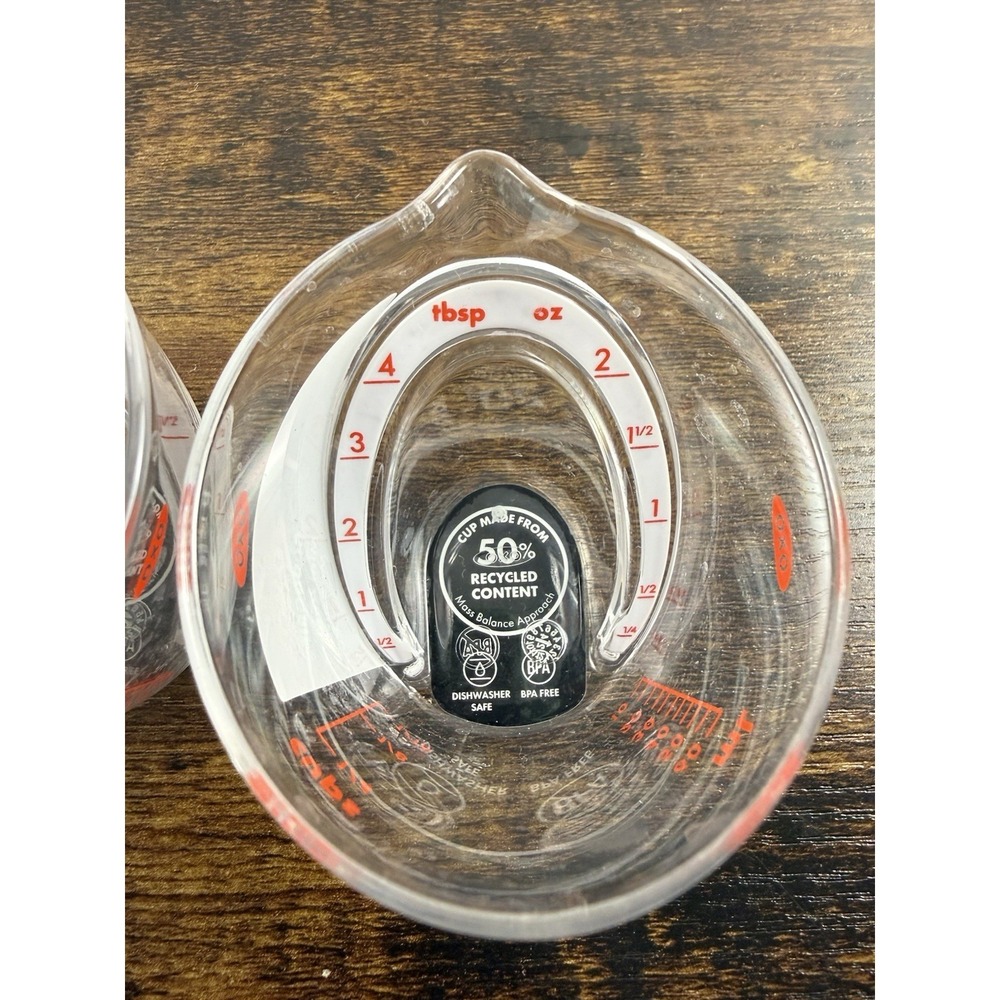 OXO Good Grips Angled Measuring Cups Set 1 Cup + Mini Cups BPA Free Kitchen - Picture 5 of 9